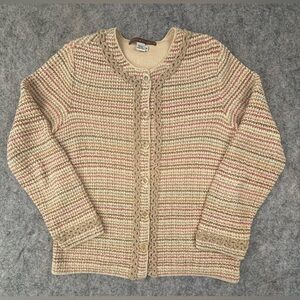 Peruvian Connection | Cardigan | 100% Pima Cotton | Made in Peru | Size Medium
